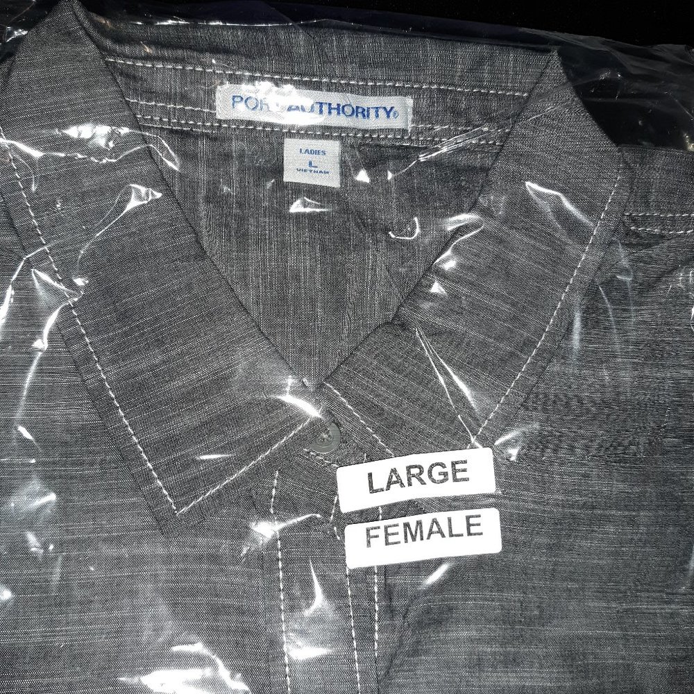 Port Authority Womens Slub Chambray Long Sleeve - Picture 5 of 5